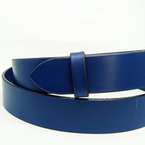 Cinturón azul liso - Imagen 7