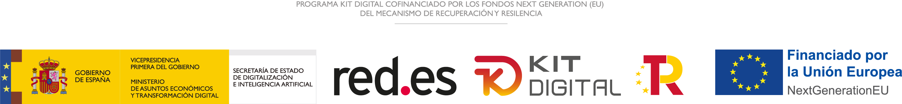 Programa Kit Digital cofinanciado por los fondos Next Generation (UE) del mecanismo de recuperación y resilencia